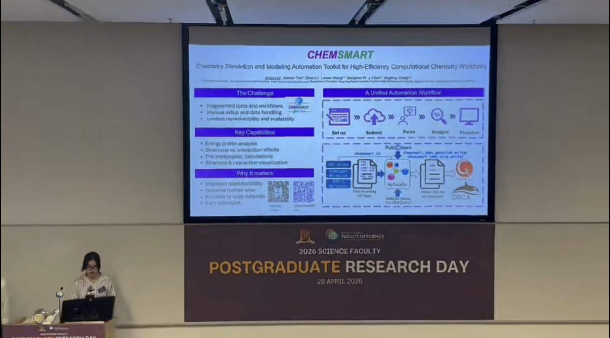 Jingyi's poster at Postgraduate Research Day